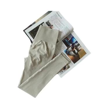 Imagem de Leggings De Yoga Sem Costura De Cintura Alta Para Mulheres, Calças De 