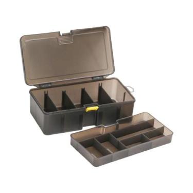 Imagem de Caixa De Armazenamento Para Pesca À Prova d'Água Em Duas Camadas Cinza