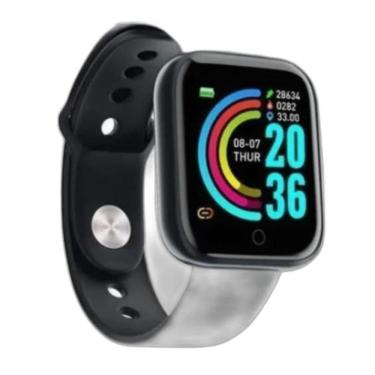 Imagem de Relógio Preto Y68: Troca De Foto - Tecnologia D20