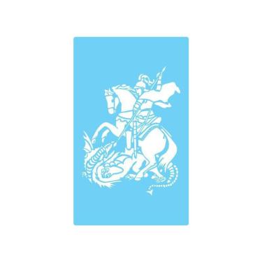 Imagem de Stencil De Parede Tamako São Jorge - 55 X 90Cm - Ref 368