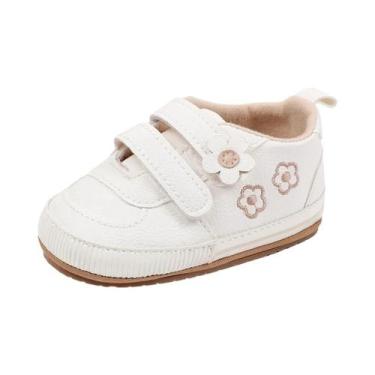 Imagem de Sapatos De Bebê Em PU Com Estampa Floral Para Meninos E Meninas De 0 a