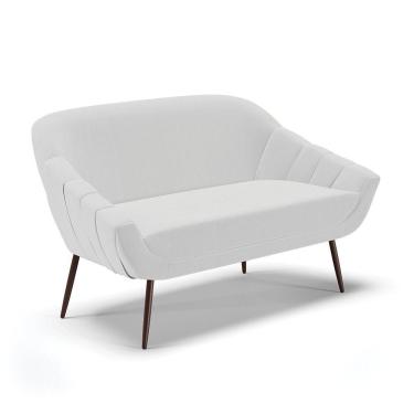 Imagem de Namoradeira 02 Lugares Linho Cinza