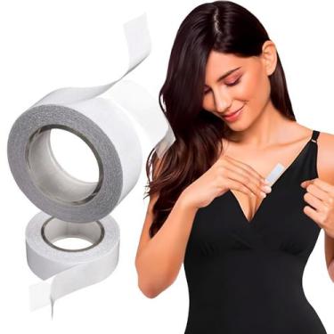 Imagem de Fita Adesiva Dupla Face Corpo Roupa Rolo 3m Belezafix
