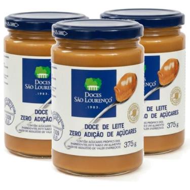 Imagem de Kit 3x Doce de Leite Puro Diet SÃO LOURENÇO 375g Zero Açucar