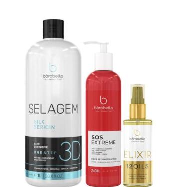 Imagem de Borabella Selagem 3D 1L + SOS Reconstrutor + Elixir 60ml