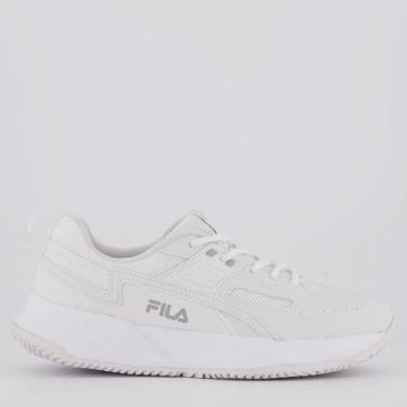 Imagem de Tênis Fila Precision Feminino Branco e Cinza, 38