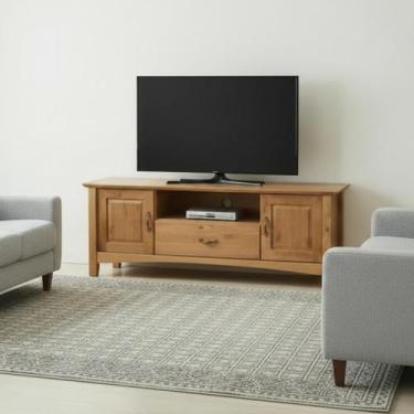 Imagem de Rack Madeira Maciça 2 Portas Rustico para TV 60 Polegadas - Repleta