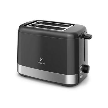 Imagem de Torradeira Elétrica Electrolux Inox Preta Efficient com 8 Níveis de Tostagem (ETS10)