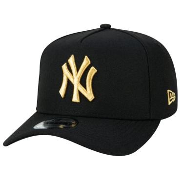 Imagem de BONE 9FORTY A-FRAME SNAPBACK ABA CURVA MLB NEW YORK YANKEES ABA CURVA SNAPBACK PRETO NEW ERA-Masculino