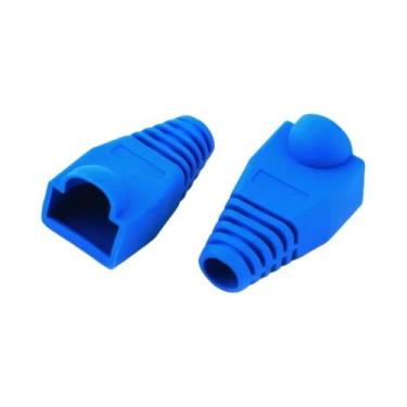 Imagem de Tampas De Conector RJ45 Multicoloridas Para Cabo Ethernet Cat5 Cat5e C
