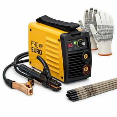 Imagem de Máquina Solda Inversora GP 165 Bivolt Pró Euro + 250g Eletrodo 3,25mm 