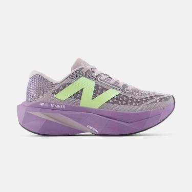 Imagem de Tênis New Balance FuelCell SuperComp Trainer v3 Feminino Cinza e Roxo-Feminino