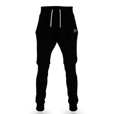 Imagem de Calça Moletom Jogger Cargo Masculina Preta Com Bolsos W2-Masculino
