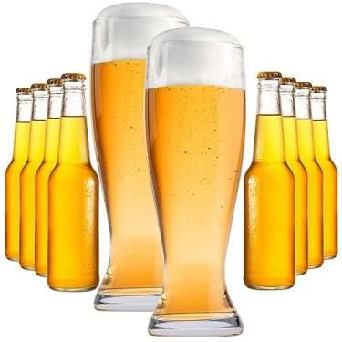 Imagem de Copos de cerveja extragrandes GG (pacote com 2) - 1,5 g - cada um comporta até 4 garrafas de cerveja - Copos gigantes divertidos para fins de semana de solteiro, festas, faculdade de futebol e