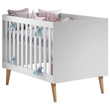 Imagem de Berço Americano Ludmila Branco Bétula - Carolina Baby