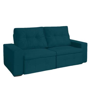 Imagem de Sofá Berlim 3 Lugares 200cm Veludo Retrátil E Reclinável - Meu Estofado