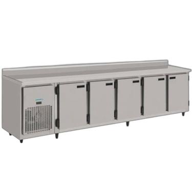Imagem de Balcão Refrigerado Inox 3,00mts 5 Portas Lado Esquerdo 960KBSC300DII Kofisa