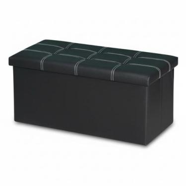 Imagem de Puff Baú Organizador De Calçados Elegante Retangular 78x38x38 CM - Top