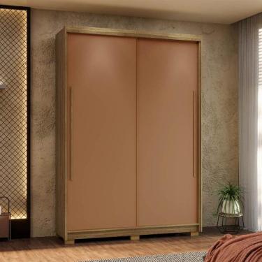 Imagem de Guarda Roupa Solteiro 163cm 2 Portas de Correr 3 Gavetas Magnun V01 - 