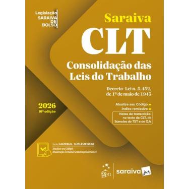 Imagem de Livro - Clt - Legislação Saraiva de Bolso - 16ª Edição 2026