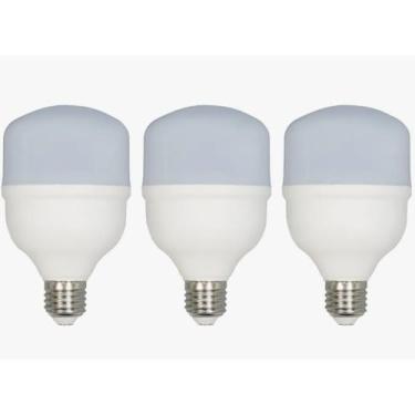 Imagem de Kit 03 Lâmpada De Led Bulbo 20w E27 Bivolt 6500k Ultraluz