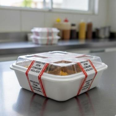 Imagem de Etiqueta Lacre de Segurança Adesiva Inviolável Couche para Delivery co