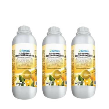 Imagem de Kit 3 Eco Orange 1 Litro Renko Alta Limpeza