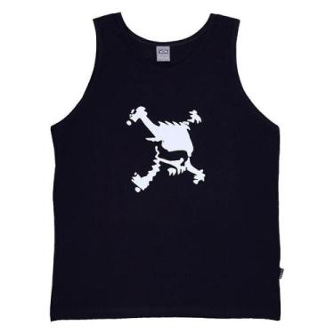 Imagem de Regata Oakley Heritage Skull SM25 Masculina Blackout, G, Preto