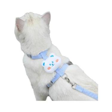 Imagem de Conjunto De Coleira E Guia Para Cães E Gatos Pequenos, Ajustável E Res