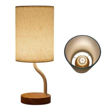 Imagem de Luminaria Noite 3 Tons LED Abajur Mesa USB Minimalista Iluminaçao Regu