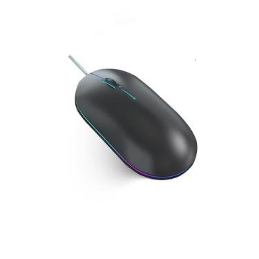 Imagem de Mouse de computador com fio de 1000 DPI retroiluminado, ergonômico, cl