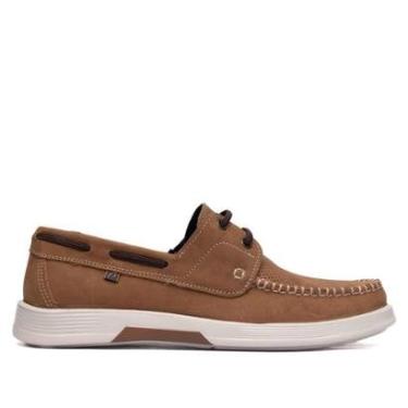 Imagem de Sapato Masculino Pegada Couro Levitech Conforto Marrom-Masculino