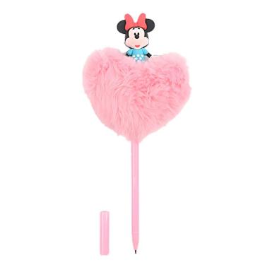 Imagem de Caneta Molin do Brasil Coração Plush Disney Minnie Mouse Ponta Média com Corpo em Pelúc...