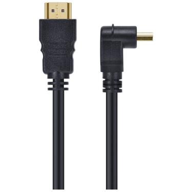 Imagem de Cabo Hdmi 2.0 Macho 4k 1 Conector 90o 3 Metros