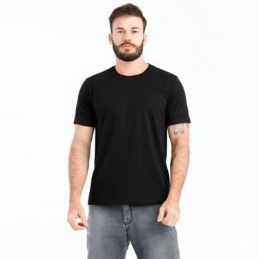 Imagem de Camiseta Masculina Maro Gola Careca Básica, Preto, GG