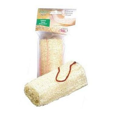 Imagem de Bucha Vegetal Pedaço Slim com Cordão Esponja Natural BUCHAS ISA 1 unid