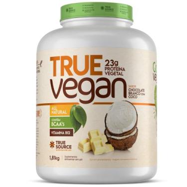 Imagem de Proteina Vegetal B12 Chocolate Branco Coco 1.8Kg True Source