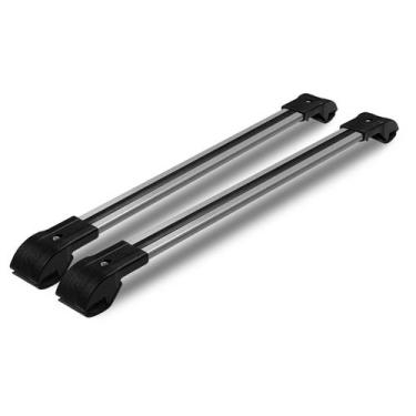 Imagem de Travessa Rack Suporte Teto Bagageiro Chevrolet Gm Spin - XRACK, Prata