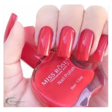 Imagem de Esmalte Miss Rose Cremosos 12ml  Cores Vibrantes e Alta Duração, 035