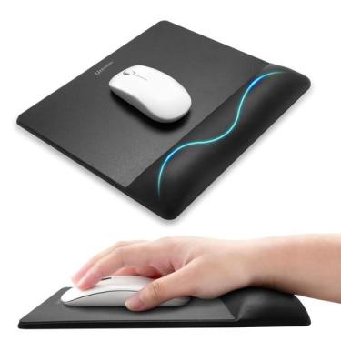 Imagem de Mouse Pad univo Colors, tamanho grande com apoio de pulso, preto