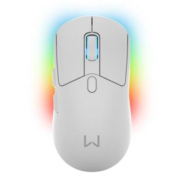 Imagem de Mouse Warrior Magnus 10000dpi Tri Mode Com Base Carregadora  Branco Mo