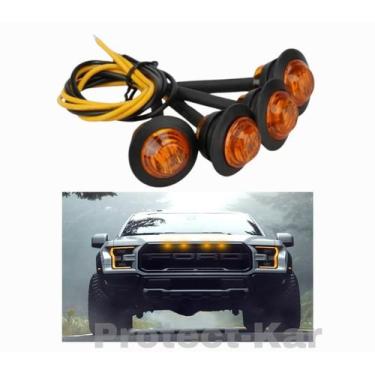 Imagem de Led Olho De Aguia Kit 4 Peças Para Grade Dianteira Caminhonete - Prote