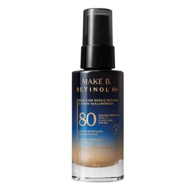 Imagem de Base Líquida com FPS 80 Make B. Retinol H+ 26g - Maquiagem , Cor 40