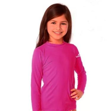 Imagem de Camiseta Manga Longa Uv50 Praia Tip Top Cores Tamanho 1 a 14, Rosa, 1