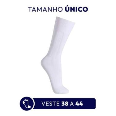 Imagem de Kit 3 Pares Meia Social Algodão Cano Longo Trabalho Empresa Meias S2 -