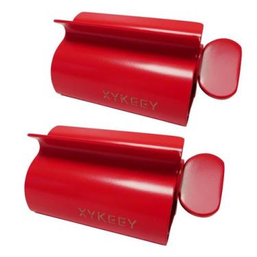 Imagem de Espremedor de tubos para pasta de dentes XYKEEY, conjunto de 2 metais 