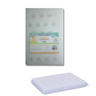 Imagem de Kit 2 Travesseiros Bebe Antissufocante Liso Bercinho - INCOMFRAL, Bran