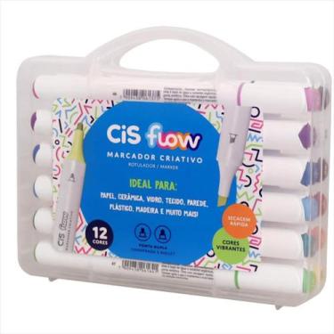 Imagem de Kit de marcador Cis flow com 12 cores