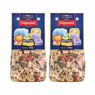 Imagem de Kit 2X: Macarrão Bambini Bichinos Tricolore Paganini 300g