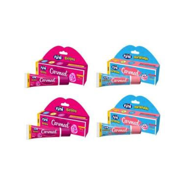 Imagem de Carmed Gloss Labial Kit 2 Fini Dentaduras + 2 Fini Beijos - Cimed